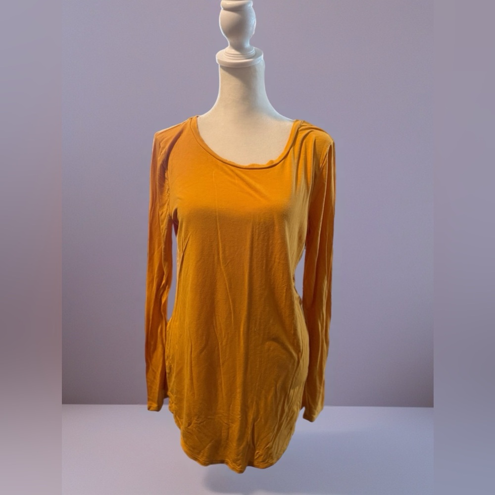Versona Orange Long Sleeve Fitted Tunic